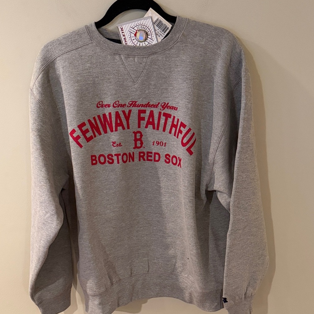 5/$25!! Russell Athletic Gray and Red Crewneck Sweatershirt